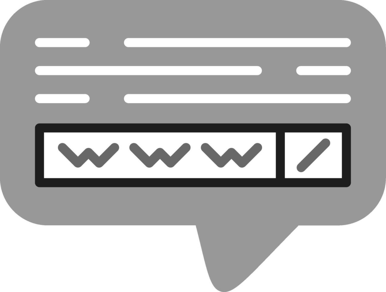 Webseite Suche Vektor Symbol