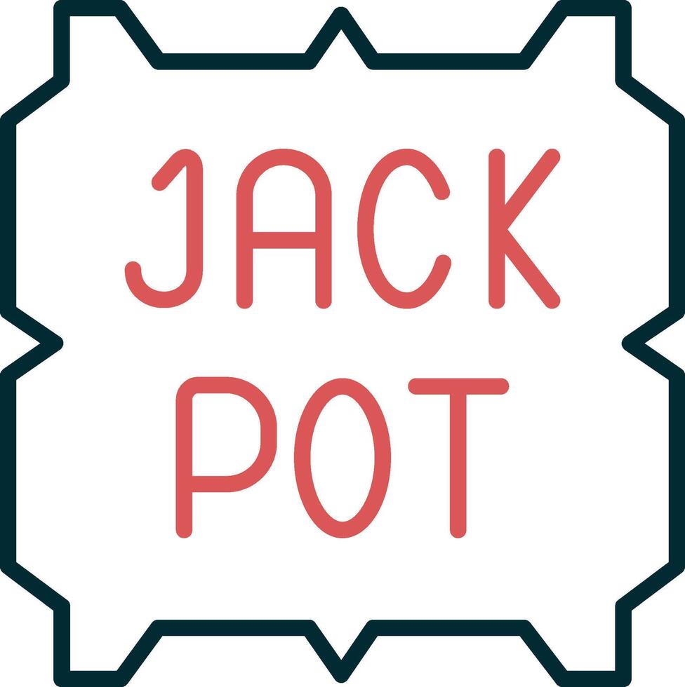 Jackpot-Vektor-Symbol vektor