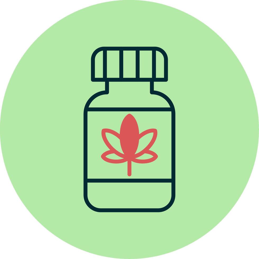 Cannabis Öl Vektor Symbol