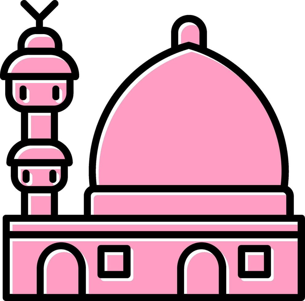 Moschee-Vektor-Symbol vektor