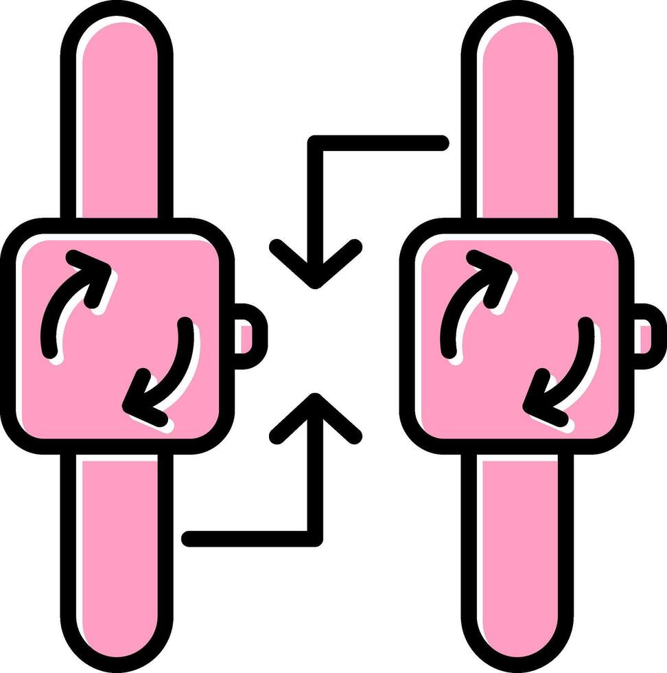 Vektor-Symbol synchronisieren vektor