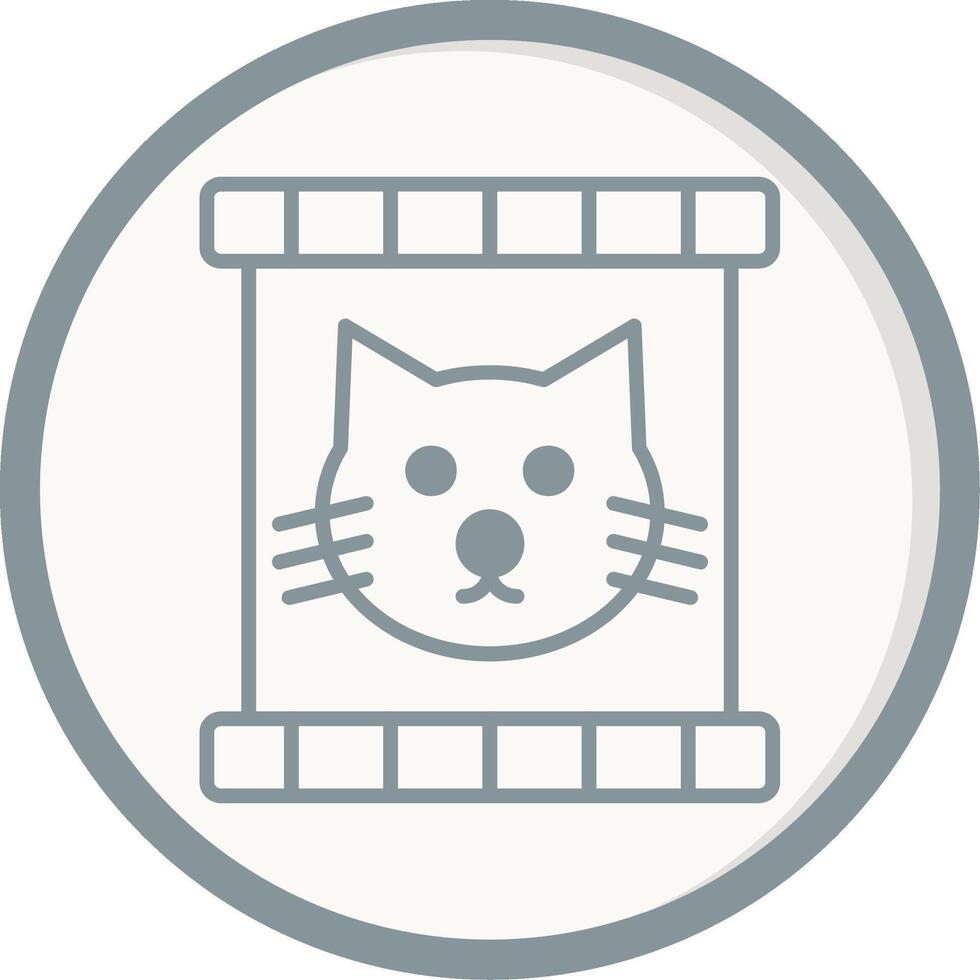 Katze Essen Vektor Symbol