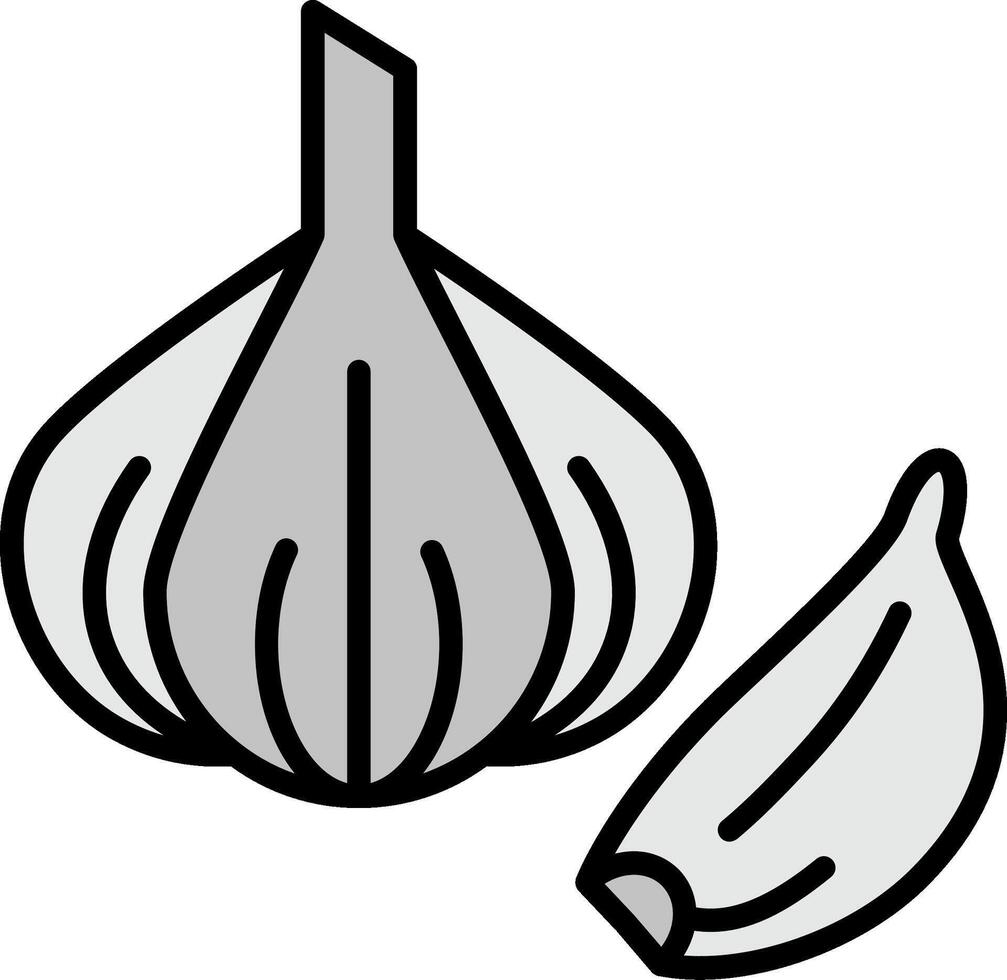 Knoblauch-Vektor-Symbol vektor