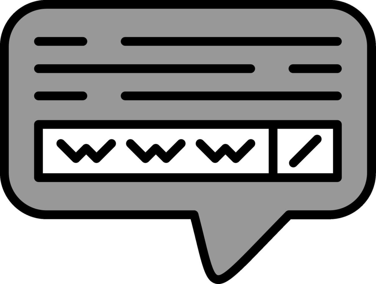Webseite Suche Vektor Symbol
