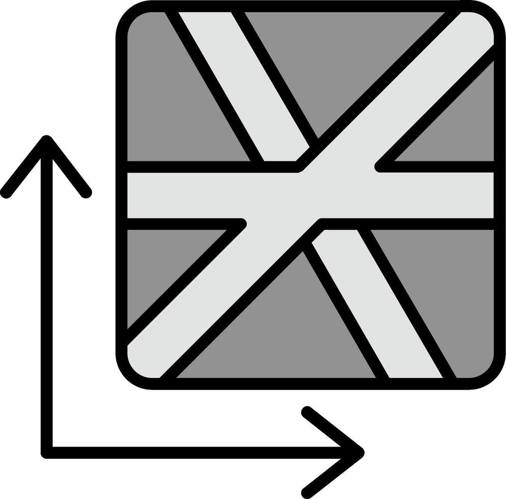 Koordinaten Vektor Symbol