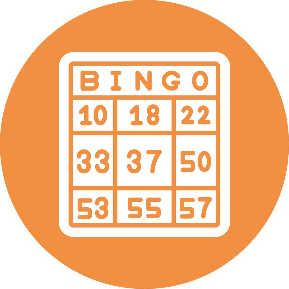 Bingo-Vektor-Symbol vektor