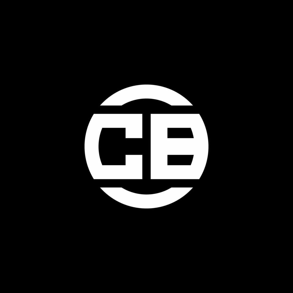 cb logo monogram isolerad på cirkel element designmall vektor