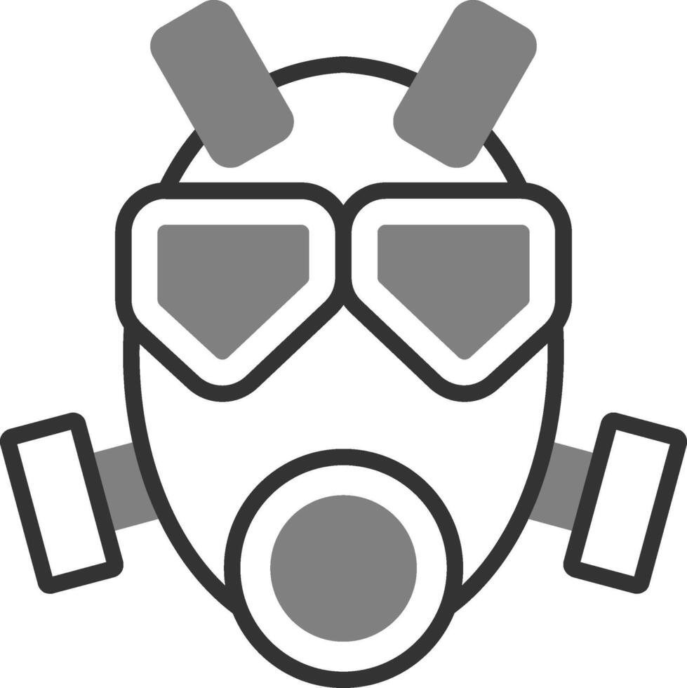 Vektorsymbol für Gasmaske vektor