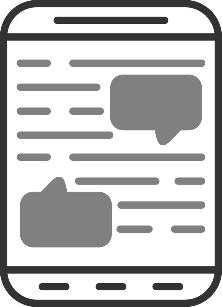 mobiles Chat-Vektorsymbol vektor