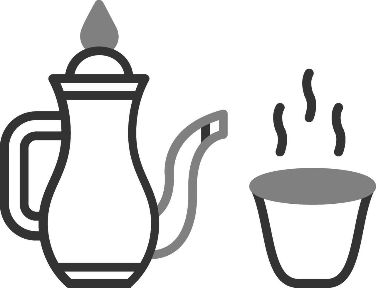 Arabisch Kaffee Vektor Symbol