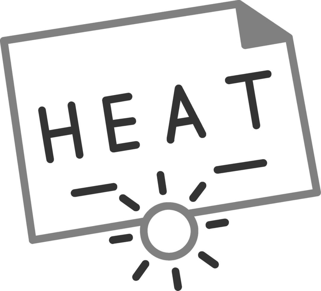 Wärmevektorsymbol vektor