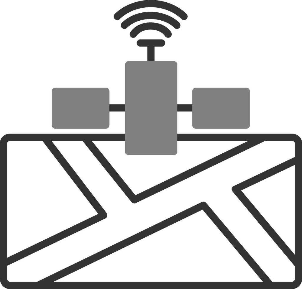 satellit vektor ikon