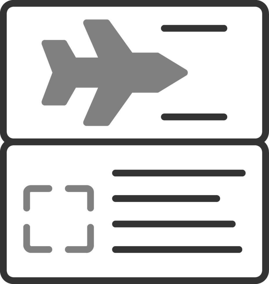 Vektorsymbol für Flugtickets vektor