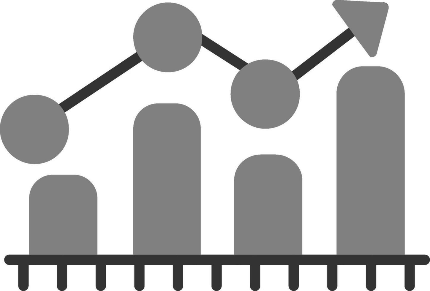 Balkendiagramm-Vektorsymbol vektor