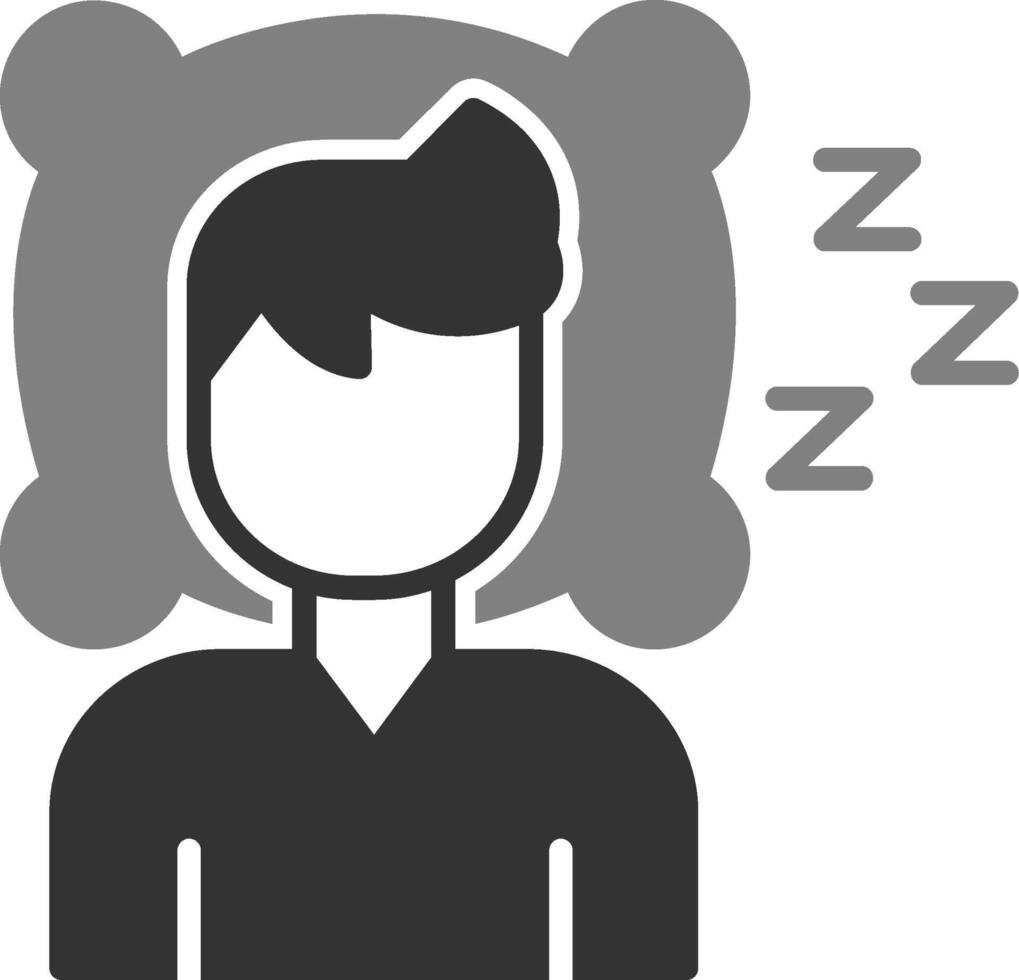 Schlaflosigkeit Vektor Symbol