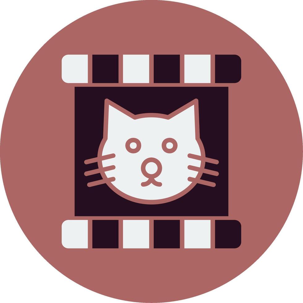 Katze Essen Vektor Symbol