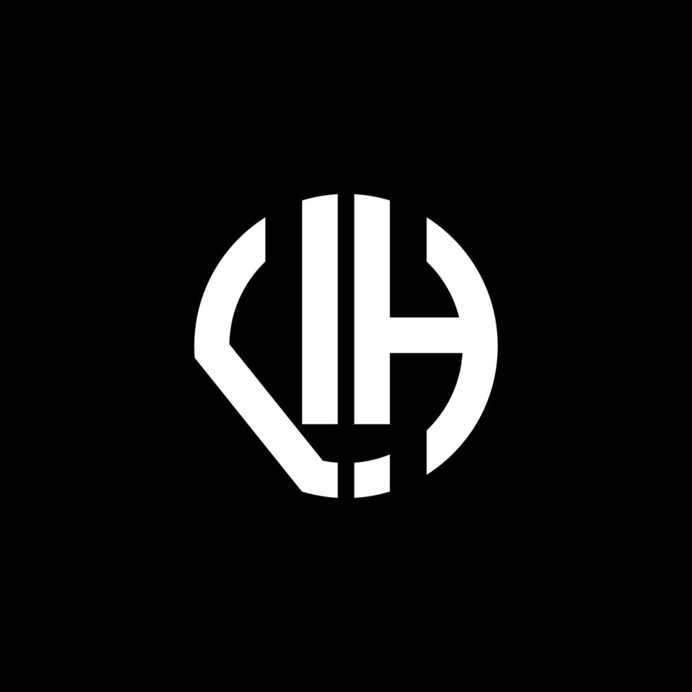 vh monogram logotyp cirkel band stil formgivningsmall vektor