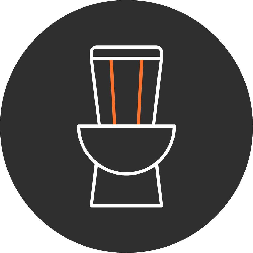 Toilette Blau gefüllt Symbol vektor