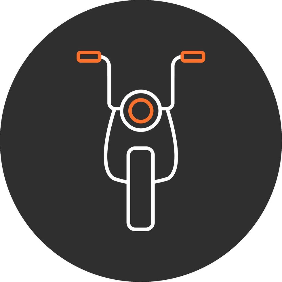 Motorrad Blau gefüllt Symbol vektor