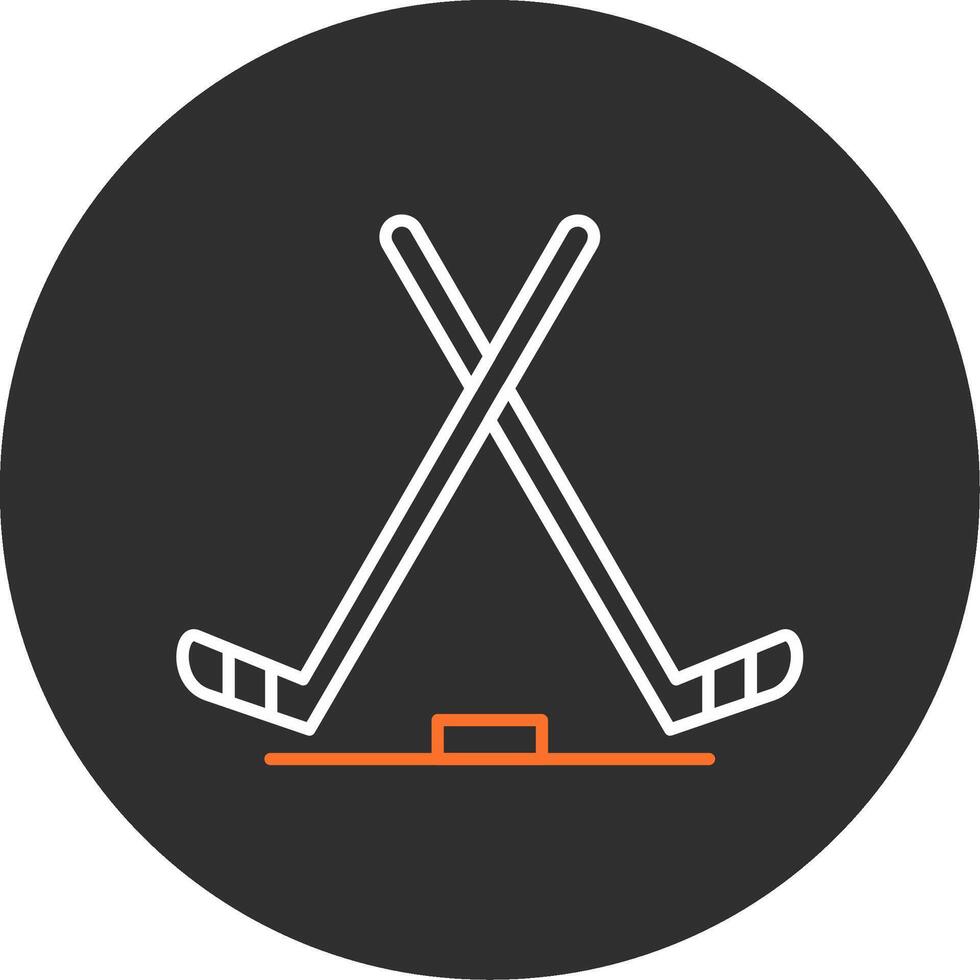 Eis Eishockey Blau gefüllt Symbol vektor