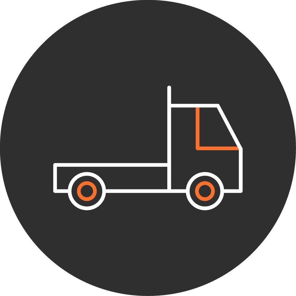 LKW Blau gefüllt Symbol vektor