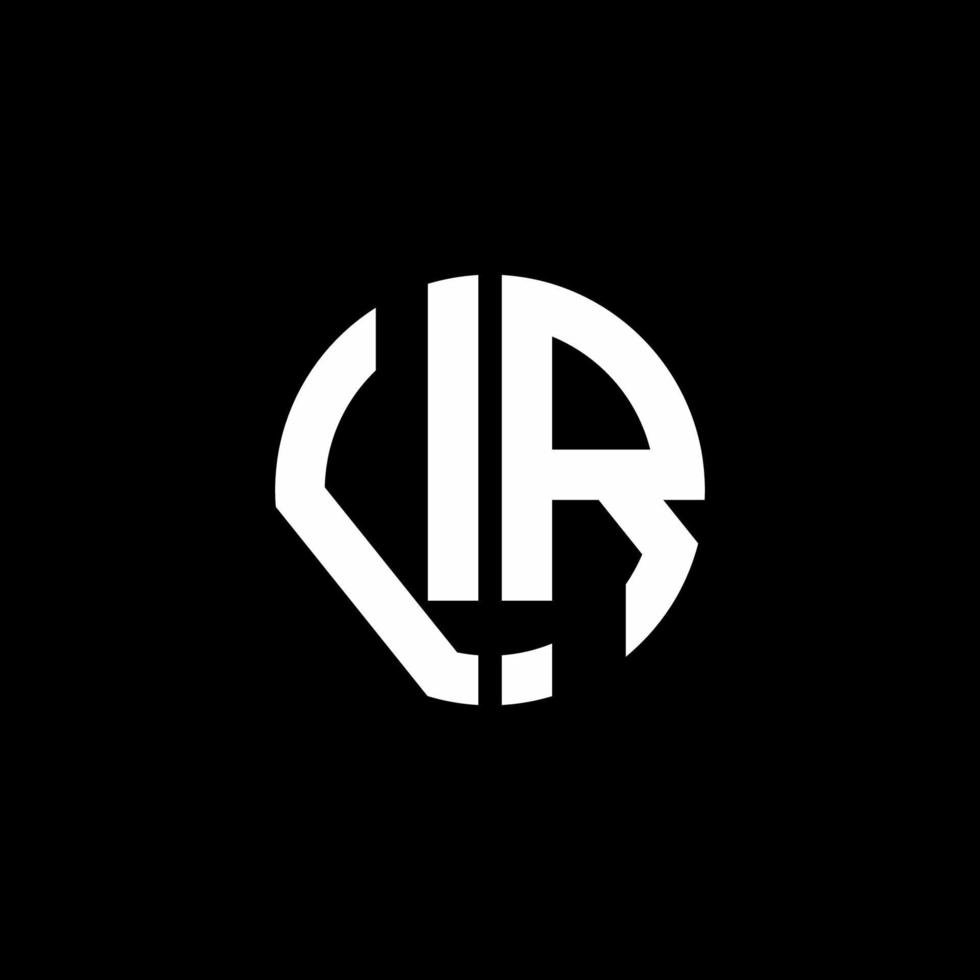 vr monogram logotyp cirkel band stil formgivningsmall vektor