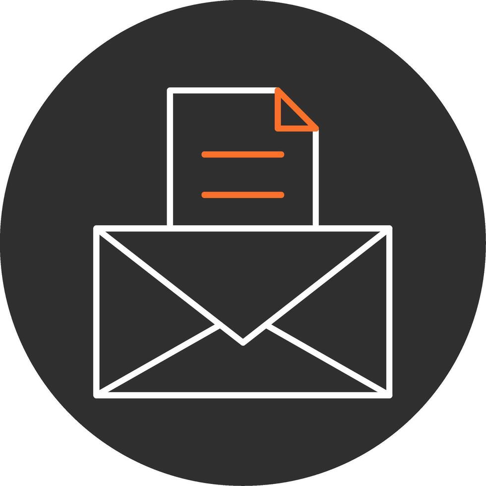 Email Blau gefüllt Symbol vektor