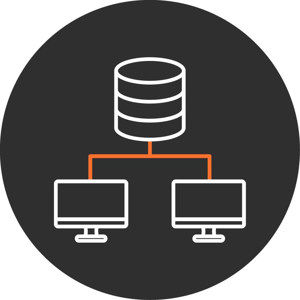 data Centrum blå fylld ikon vektor