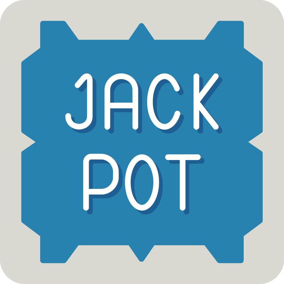 Jackpot-Vektor-Symbol vektor