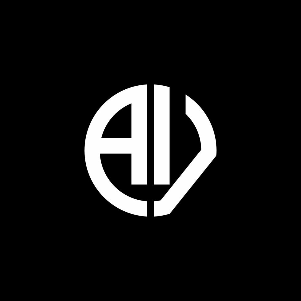 av monogram logotyp cirkel band stil formgivningsmall vektor