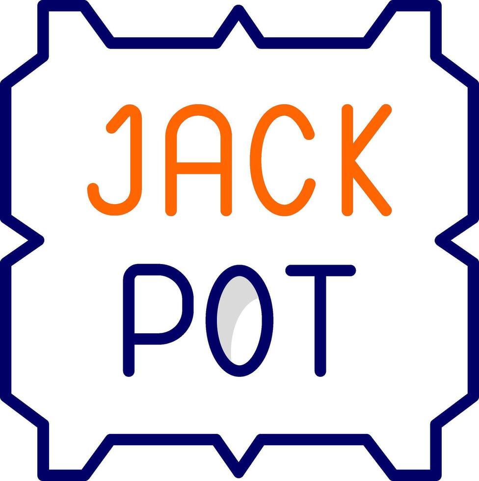 Jackpot-Vektor-Symbol vektor