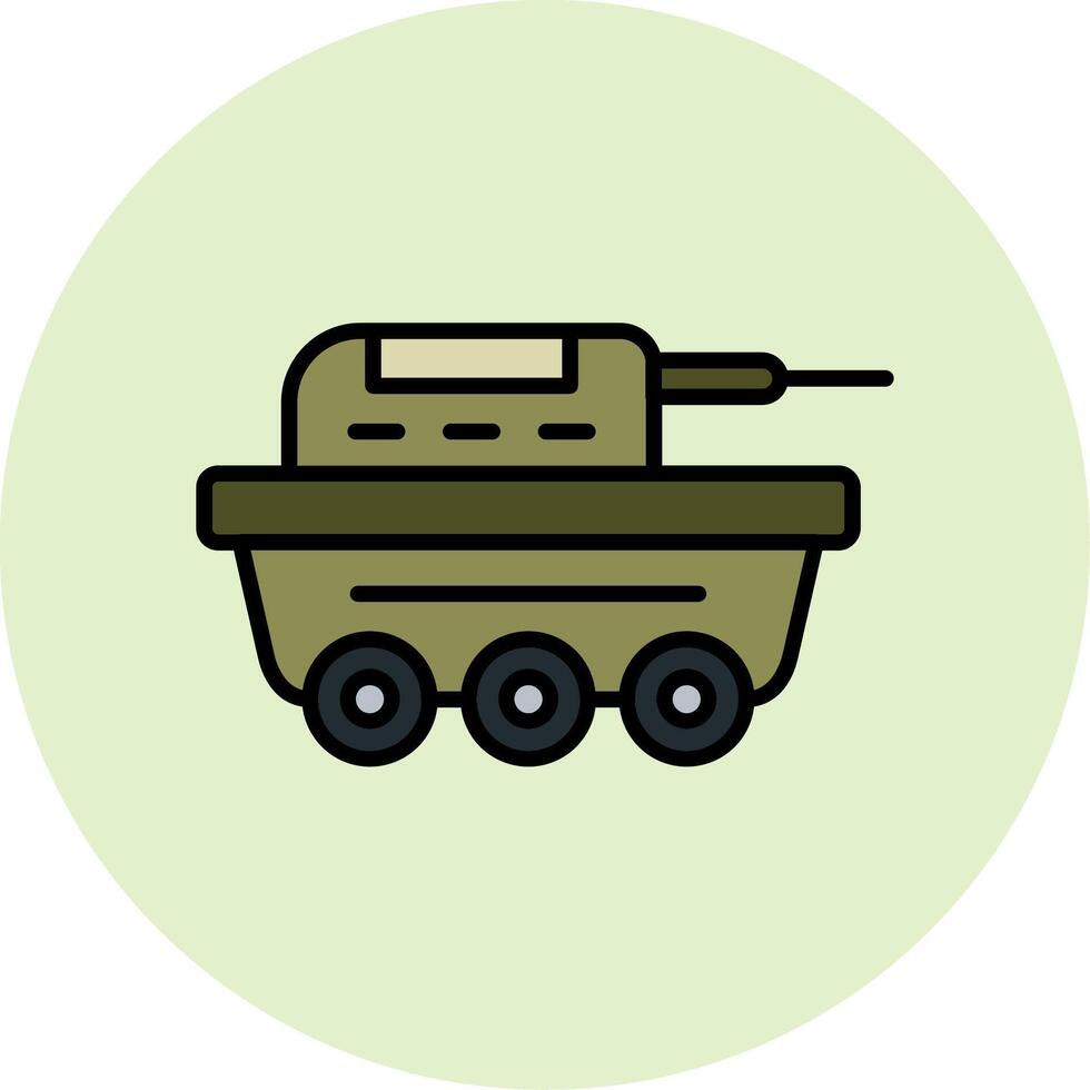 Tank-Vektor-Symbol vektor