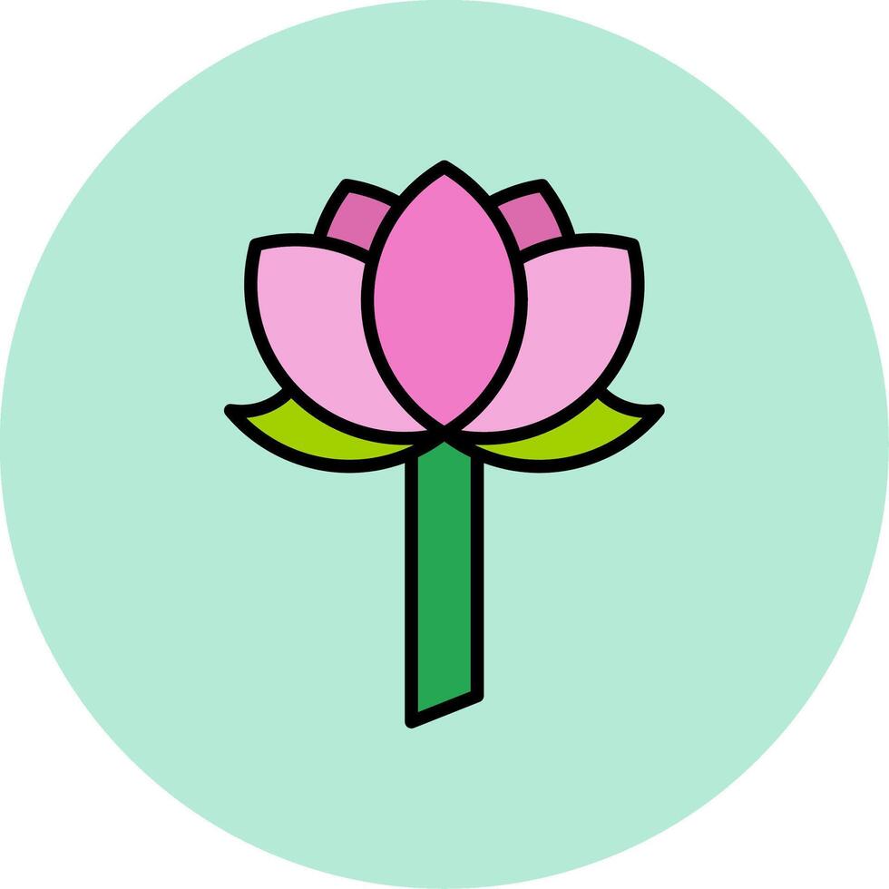 Lotus-Vektor-Symbol vektor