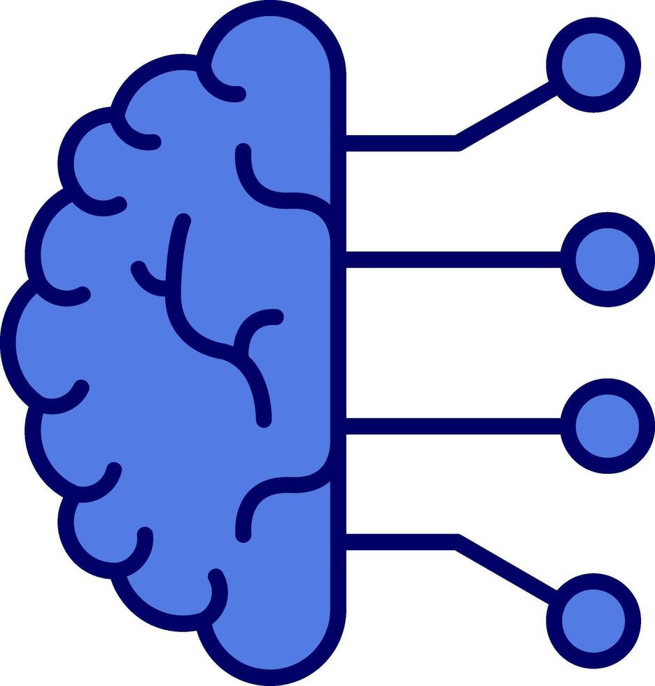 artificiell intelligens vektor ikon