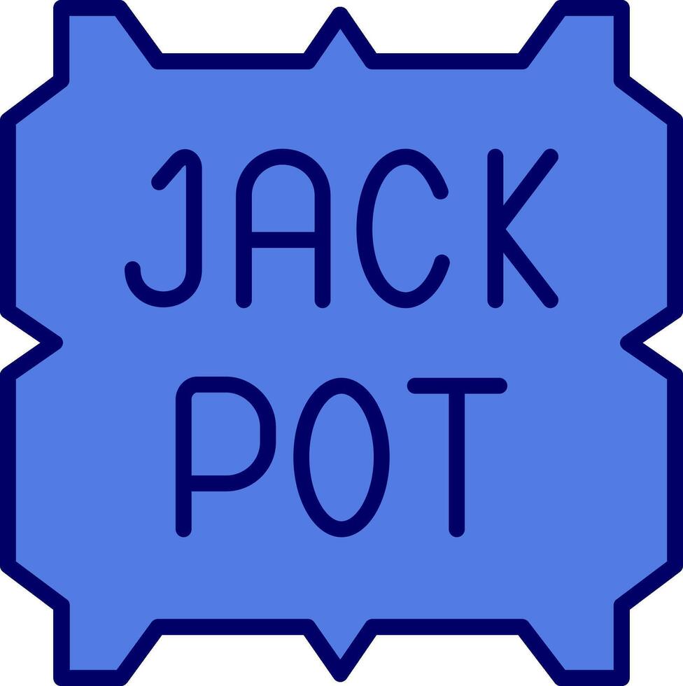 Jackpot-Vektor-Symbol vektor