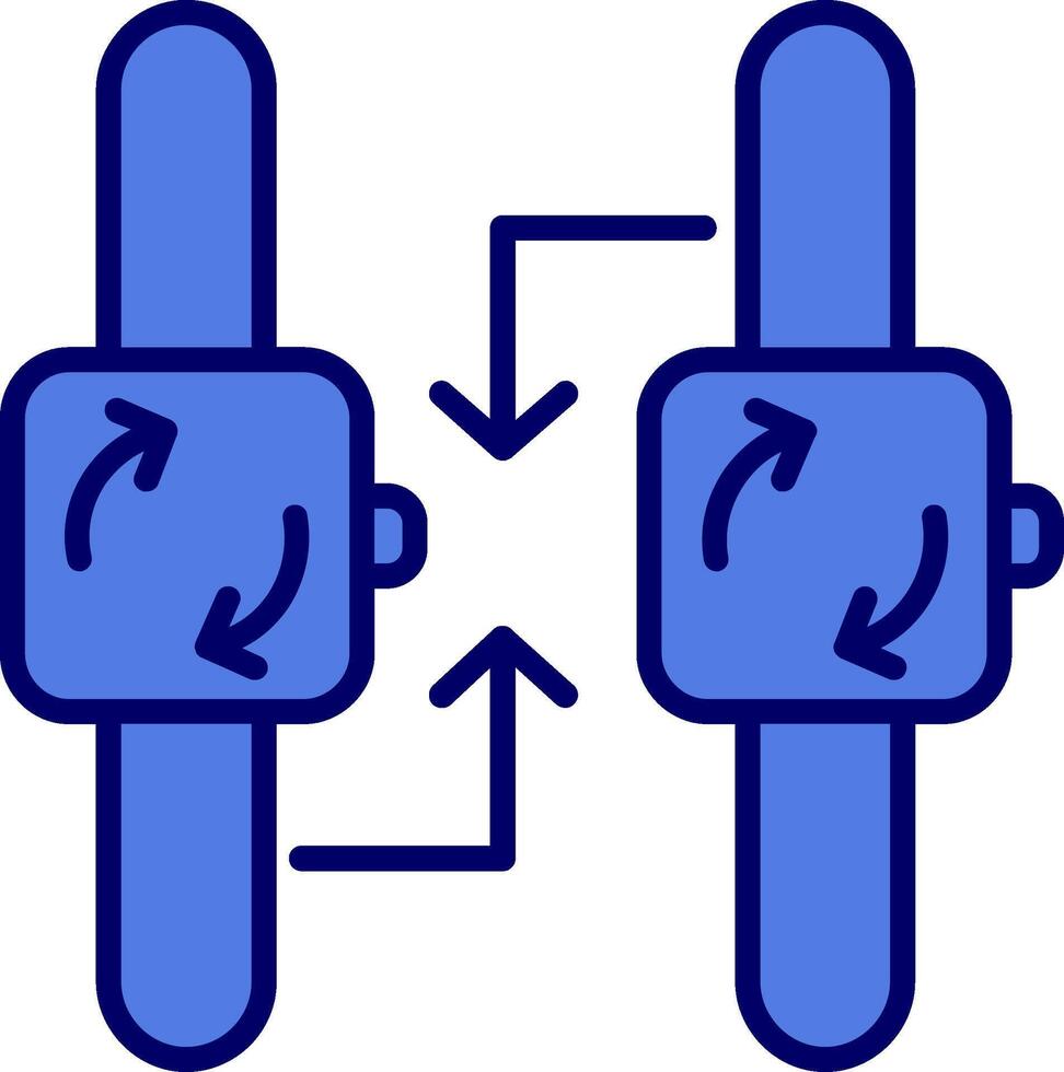 Vektor-Symbol synchronisieren vektor