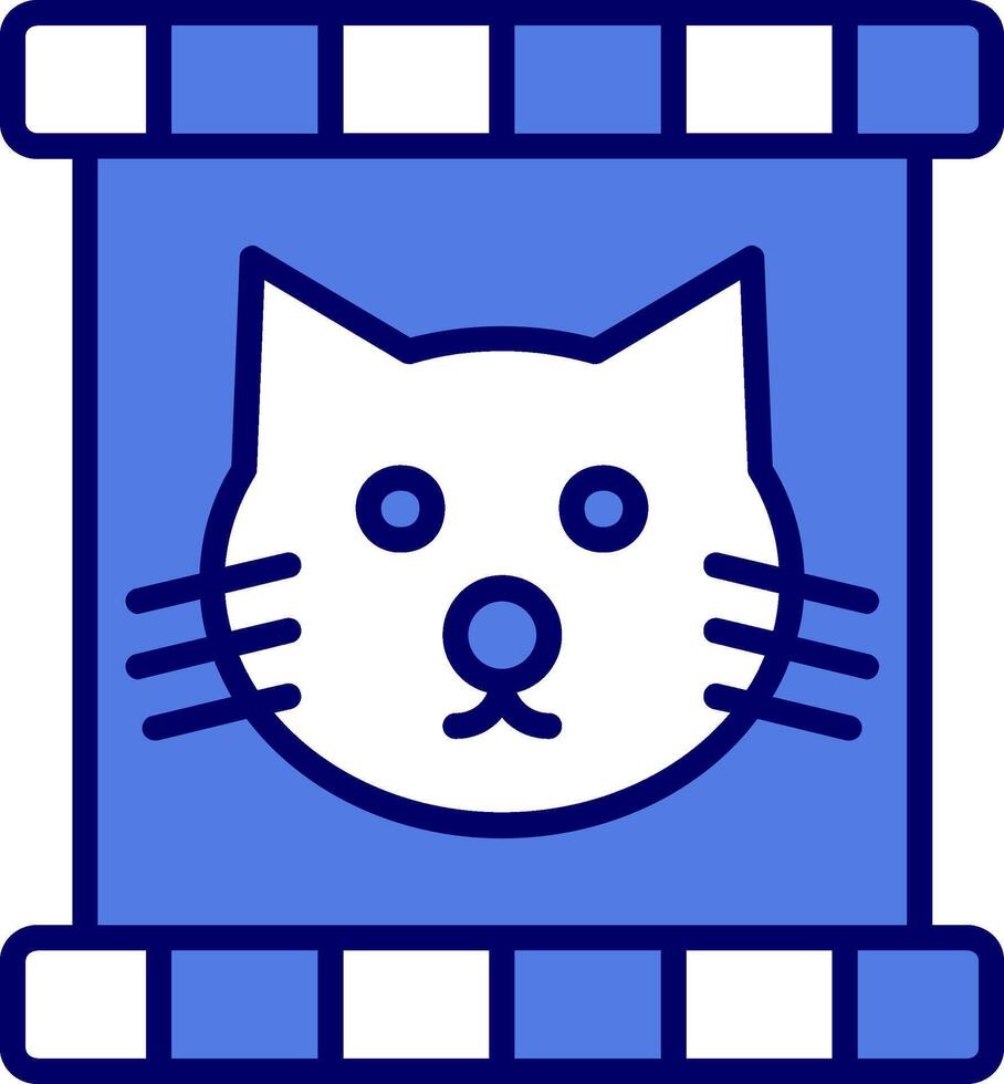 Katze Essen Vektor Symbol