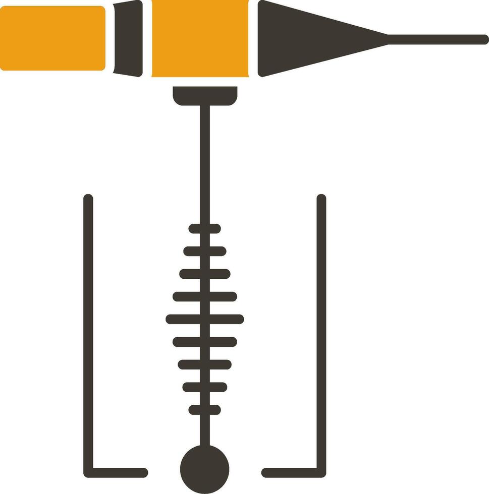 Schweißen Glyphe zwei Farbe Symbol vektor