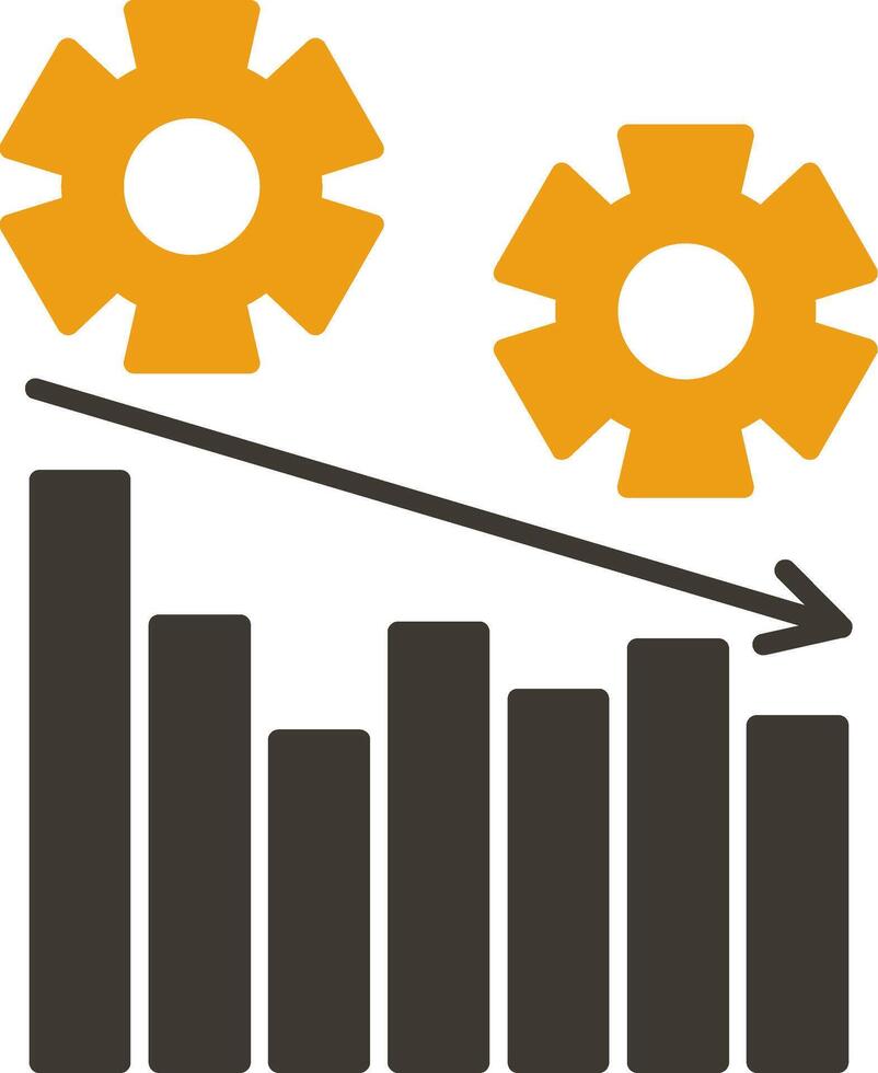 Verwaltung Glyphe zwei Farbe Symbol vektor