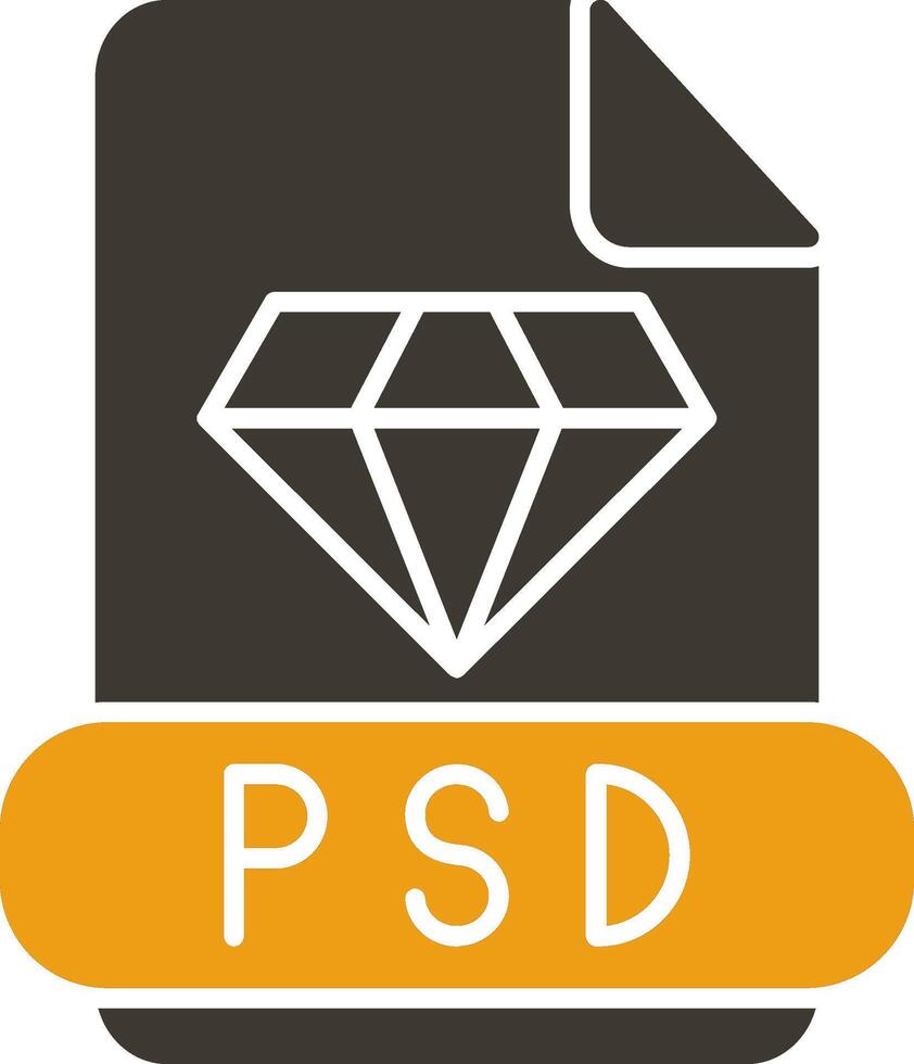 psd Glyphe zwei Farbe Symbol vektor