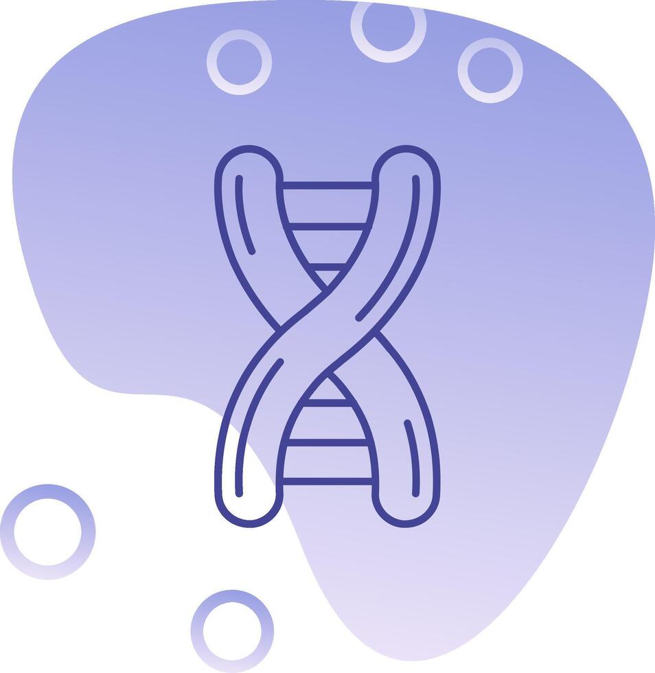 DNA Gradient Blase Symbol vektor