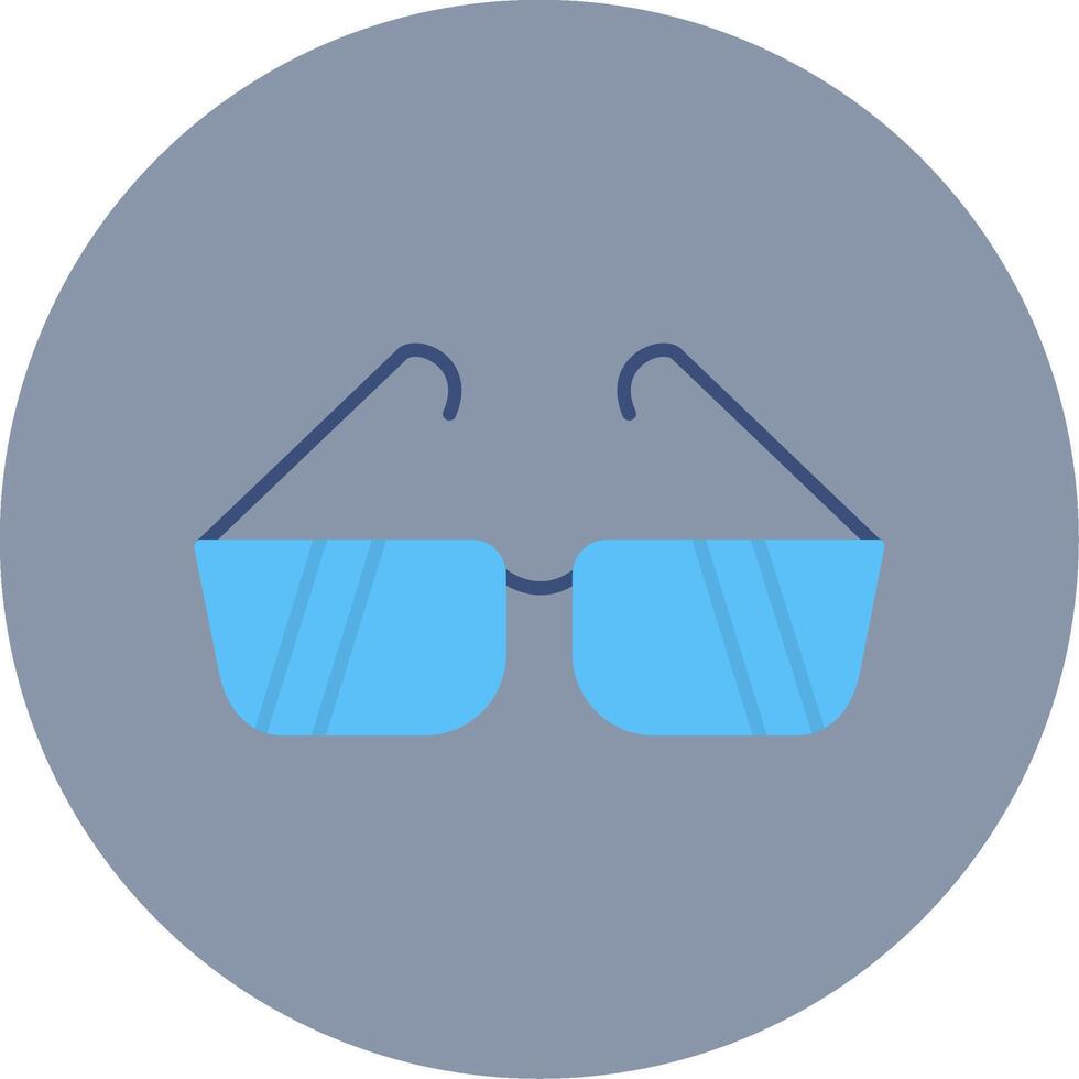 Sonnenbrille eben Kreis Symbol vektor