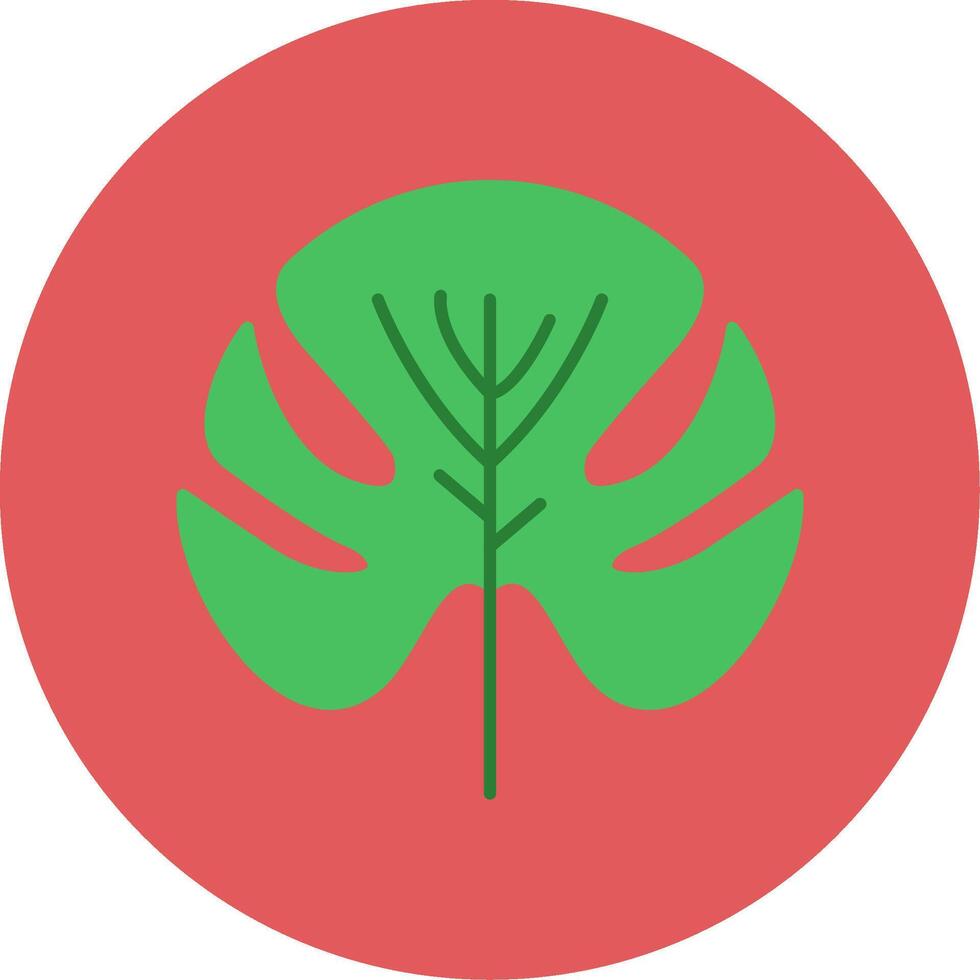 Monstera eben Kreis Symbol vektor