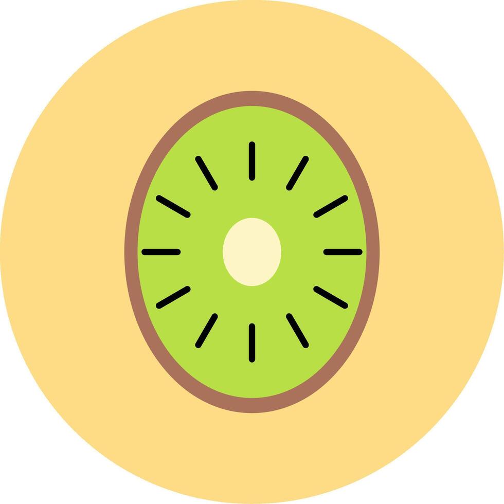 Kiwi eben Kreis Symbol vektor