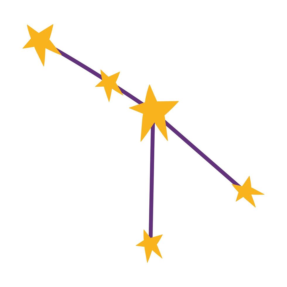 rymd galax konstellation stjärnor ikon design vektor