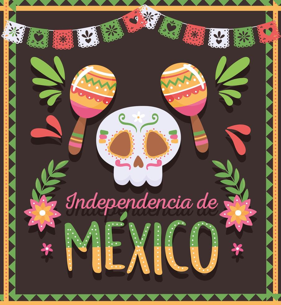 Mexiko Unabhängigkeitstag vektor