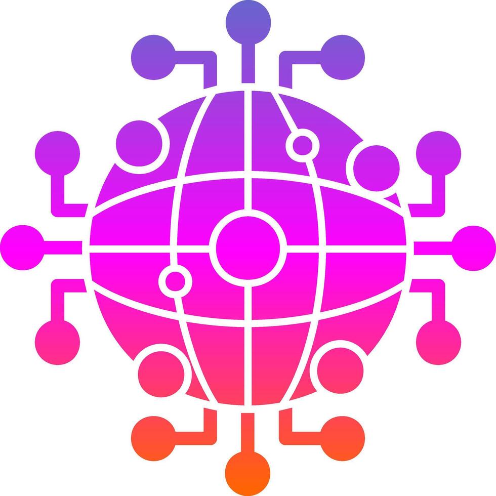 global Netzwerk Vektor Symbol Design