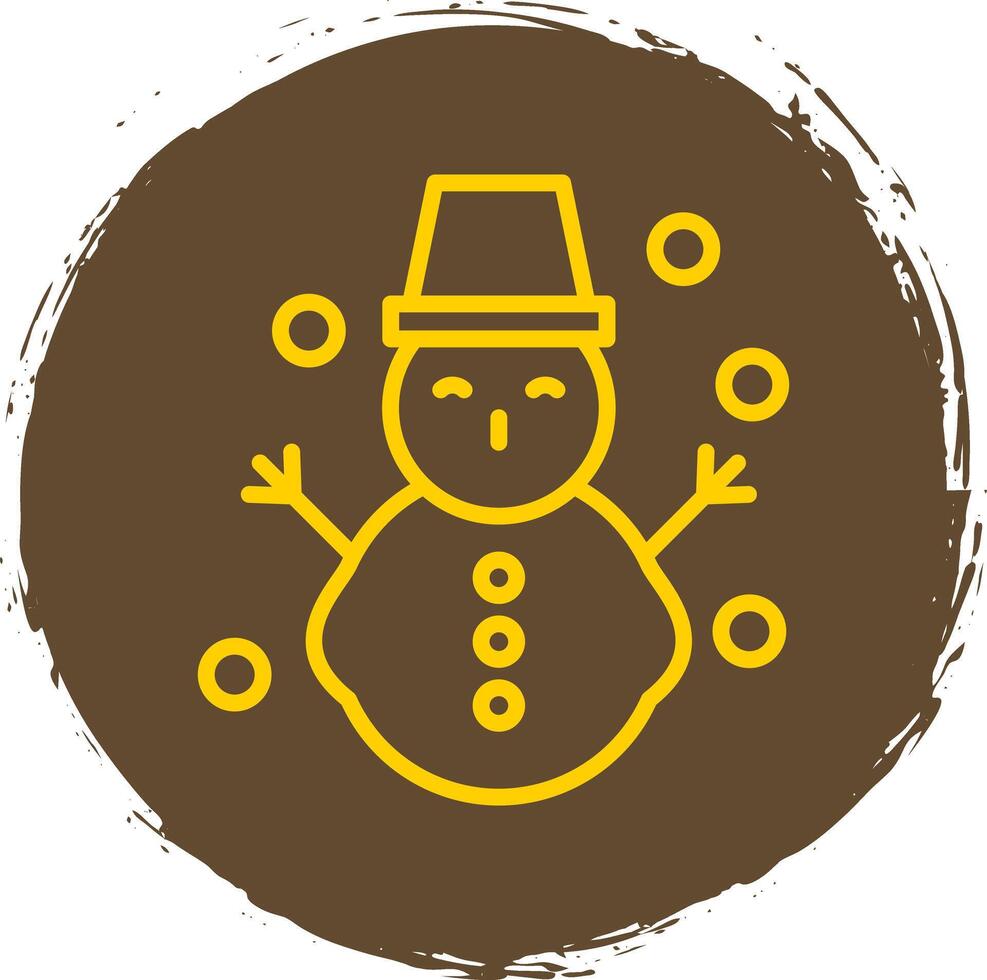 Schneemann-Vektor-Icon-Design vektor