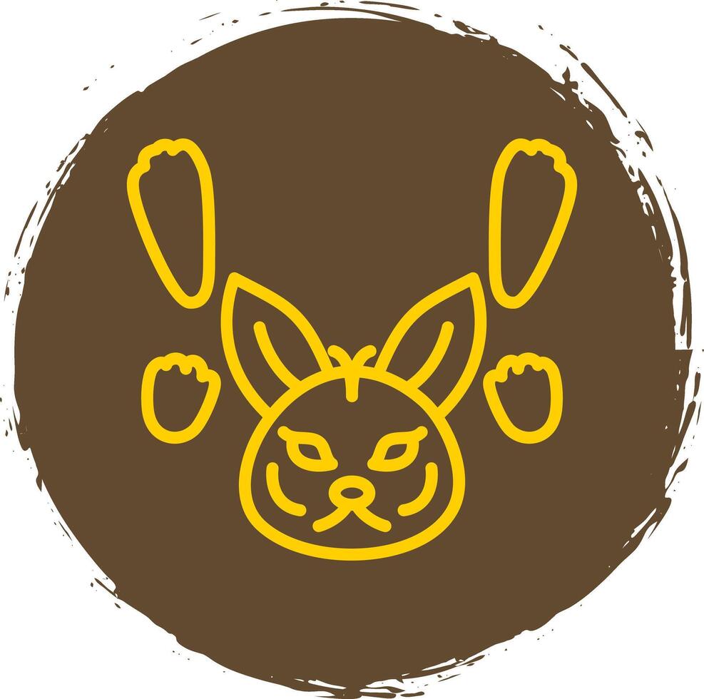 Arktis Hase Spuren Vektor Symbol Design