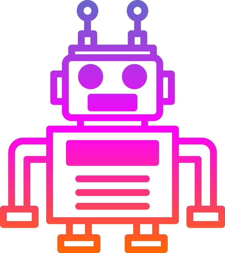 Roboter-Vektor-Icon-Design vektor